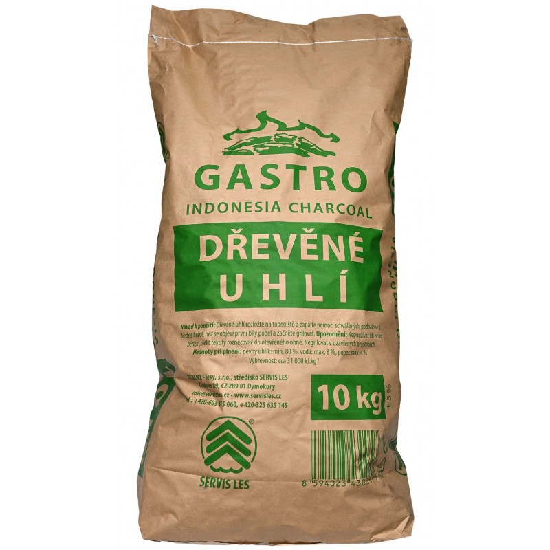 Servis Les dřevěné uhlí Gastro 10kg